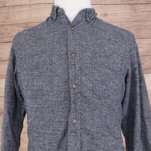 Wallin & Bros. Shirt Mens Large Blue Flannel Long Sleeve Button Down Casual